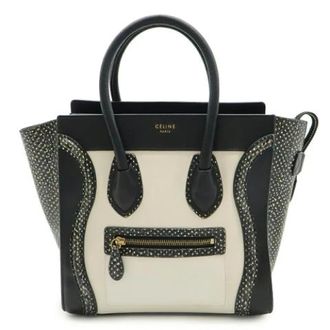 Celine Pre-owned Tote Bags, female, White, Size: ONE SIZE Pre-owned Leather Tote