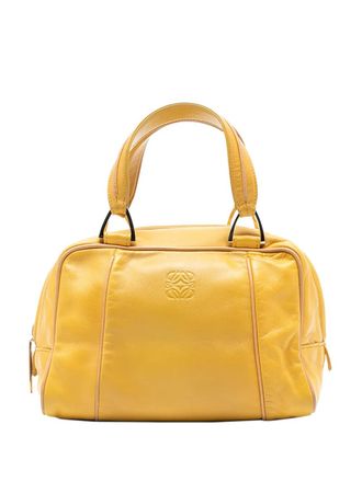 Loewe 1990-2025 Mini Leather Anagram handbag - Yellow