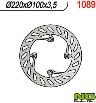 OEM Disco De Freno Trasero Beta 50/125 Sm/enduro 2006-12 220 Mm 4x6,5 Mm