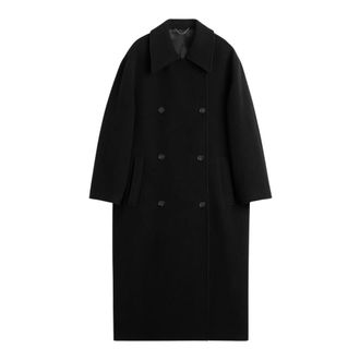 Toteme Double-Breasted Coats, female, Gray, Size: M Shield Coat