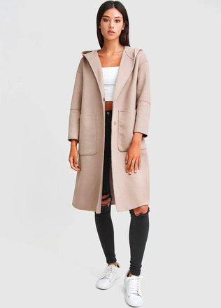 Belle & Bloom Walk This Way Wool Blend Oversized Coat
