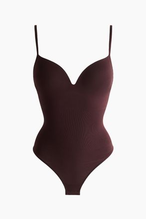 H&M Nahtloser Tangabody mit Push-up. Light Shape - Red