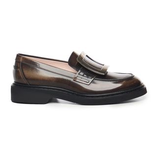 Roger Vivier Loafers, female, Brown, Size: 10 US Viv Rangers Loafer