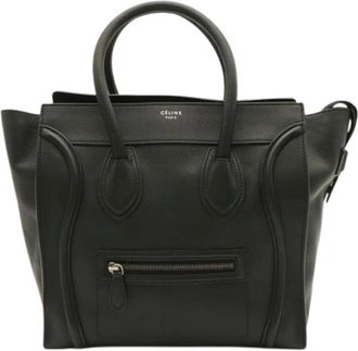 Celine Pre-owned Vintage Tote Bag - Dames - Vintage Shopper - Zwart - ONE Size - Leer - Vintage