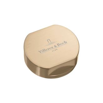 Villeroy & Boch Villeroy&boch - Pulsador Para Mecanismo De 1 Cubeta En Acero Inoxydable Acabado Oro Mate