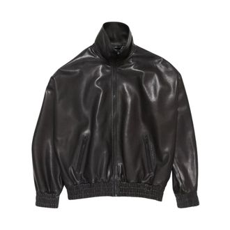 Acne Studios Leren Jas - Dames - Leren en Su&egrave;de Jassen - Zwart - S - Leer - Jassen