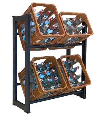 Quick-Star Quick-star - Getr&auml;nkekistenregal 71x30x90cm F&uuml;r 4 K&auml;sten Getr&auml;nkekistenhalter Standregal