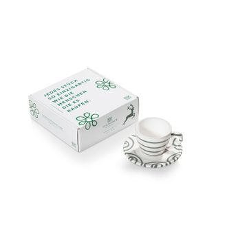 Gmundner Keramik Gmundner Keramik - Gmundner Cer&aacute;mica Gris Flameado Espresso Para Ti/2 Uds. En Caja De Regalo