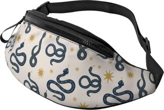 Generic Snakes And Stars Waist Pack Waist Packs Unisex Fanny Packs For Shopping Camping Men 14X35Cm