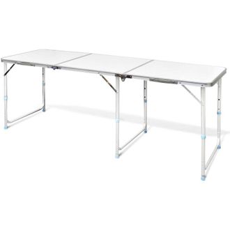 vidaXL Mesita Plegable De Aluminio Camping 180 X 60 Cm Vidaxl