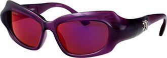 Balenciaga Stijlvolle zonnebril met model Bb 0354S - Dames - Zonnebrillen - Paars - 59 MM - Accessoires