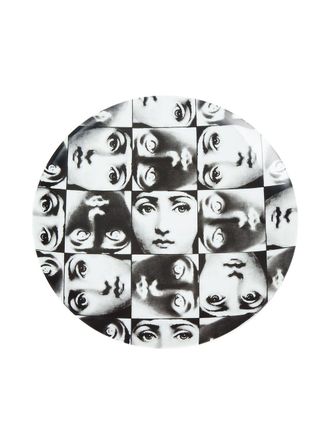 Fornasetti Plate - unisex - China - One Size - Black