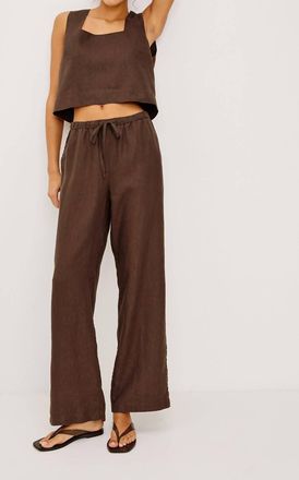Rails Emmie Linen Pants In Espresso