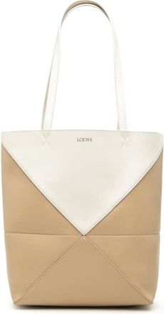 Loewe Pre-owned Loewe Medium Bicolor Shiny Calfskin Puzzle Fold Tote Ladies 02RKSUKDLW3RMIB0