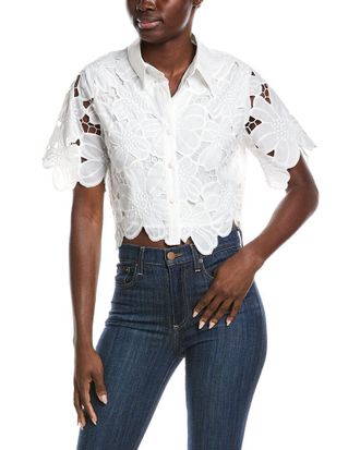 Gracia Floral Lace Crop Top