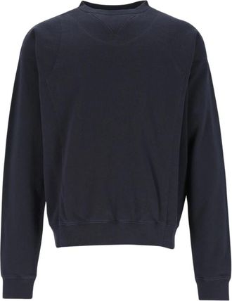 Maison Margiela Dubbellaags Katoenen Sweatshirt - Heren - Sweatshirts - Blauw - S - Katoen - Hoodies & sweatvesten