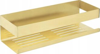 WENKO Estanter&iacute;a De Pared Dorada 30 X 10,5 Cm