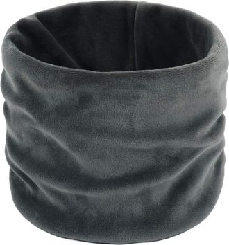 ACVIP Men Womens Winter Neck Warmer Gaiter Soft Velvet Circle Scarf (Dark Grey)
