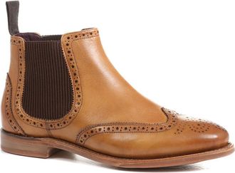 Jones Bootmaker Womens Kenia Goodyear Welted Leather Chelsea Boots - Tan - Size UK 3