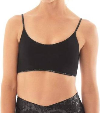 Maaji Onyx Ceci Reversible Low Impact Sports Bra In Black