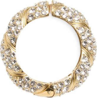 Valentino Garavani Pas Plus earring - women - Metal/Swarovski Crystal - One Size - Gold