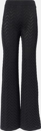 Missoni High-rise cotton-blend wide-leg pants