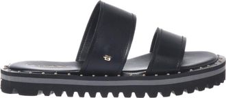 Baldinini Leren Muiltje - Dames - Sandalen - Zwart - 40 EU - Leer - Schoenen