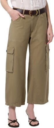 Citizens Of Humanity Thassos Twisted Seam Ankle Utility Pants in Bezal Medium Olive Green at Nordstrom, Size 23
