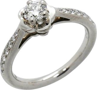 Chanel Platinum 950 Band Ring (Pre-Owned)