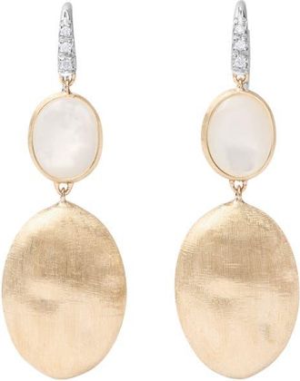 Marco Bicego Siviglia Mother-of-Pearl & Bead Drop Earrings in Yellow/White Gold at Nordstrom