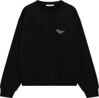 Givenchy Sweatshirts, female, Black, Size: L Fleece Sweatshirt with Stamp Print