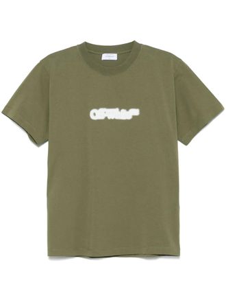Off-white Spray Arrow T-shirt - men - Cotton - M - Green