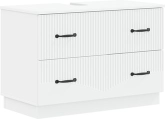 vidaXL Mueble De Lavabo Para Ba&ntilde;o Hoorn Blanco 82 X 41 X 56 Cm Vidaxl