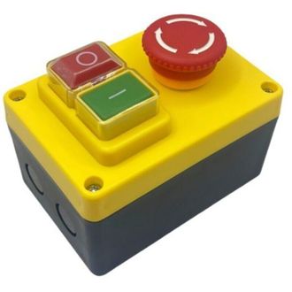 OEM Interruptor Monof&aacute;sico De 220 V Con Interruptor De Seguridad Y Bot&oacute;n De Parada De Emergencia Rojo De Gran Tama&ntilde;o Para El Apagado R&aacute;pido De Mesas De Fr