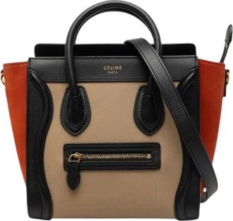 Celine Pre-owned Luggage Tote - Dames - Vintage Shopper - Veelkleurig - ONE Size - Leer - Vintage