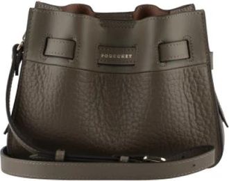 Pourchet Le Petit &eacute;paule - Dames - Schoudertassen - Bruin - ONE Size - Leer - Tassen