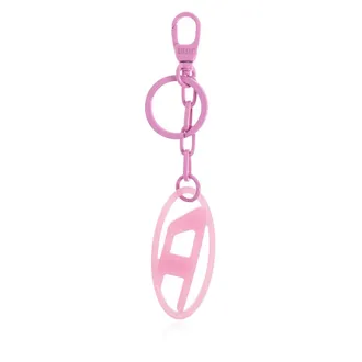 Diesel Keyrings, unisex, Pink, Size: ONE SIZE Oval D Charm Keyring