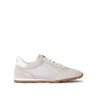 Carvela Womens Suede Fabric Cortona Trainer Sneakers - White - Size UK 3