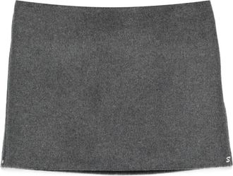 Sportmax Minigonna con logo - Grigio