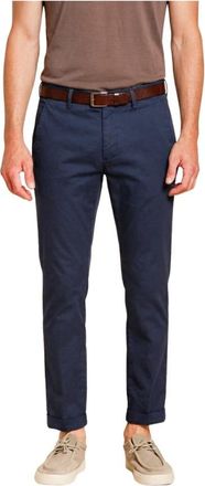 Mason's Torino Flex Chino Broek - Heren - Chinos - Blauw - XL - Katoen - Broeken