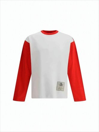 Jacquemus Color-Block Long-Sleeve T-Shirt With Logo Accents