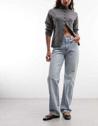 Levi's jeans easy dad con lavaggio chiaro-Blu