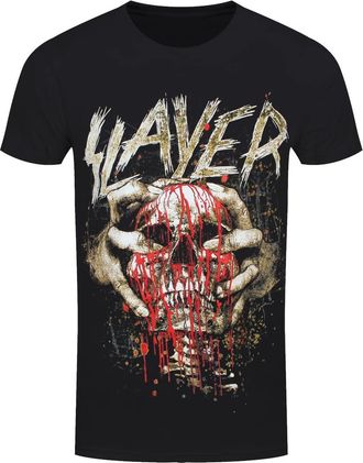 Slayer Skull Clench Official Merchandise Mens T-Shirt (Small) Black