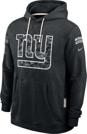 Nike New York Giants Salute to Service Sideline Nike Mens Dri-FIT NFL Pullover Hoodie in Black | 03AZ00AA2N-CYB