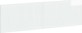 vidaXL Cabecero Montada En La Pared Ede Blanco Brillante Vidaxl