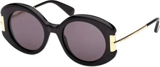 Max Mara Mm 0188 Zonnebril - Dames - Zonnebrillen - Zwart - 52 MM - Accessoires