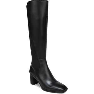 Naturalizer Axel Weatherproof Knee High Boot in Black Wp at Nordstrom, Size 9.5 Regular Calf