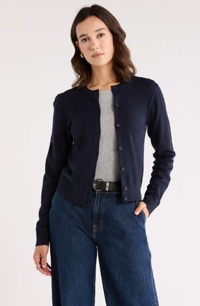 Nordstrom Rack Crewneck Cardigan in Navy Night at Nordstrom Rack, Size X-Large