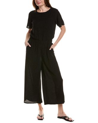 Eileen Fisher Eileen Fisher Round Neck Wide Jumpsuit