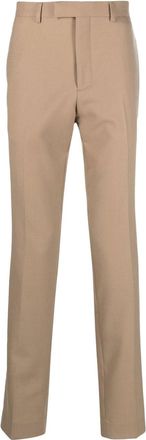 Sandro mid-rise tapered trousers - men - Cotton/Polyester/Spandex/Elastane/Wool - 36 - Neutrals